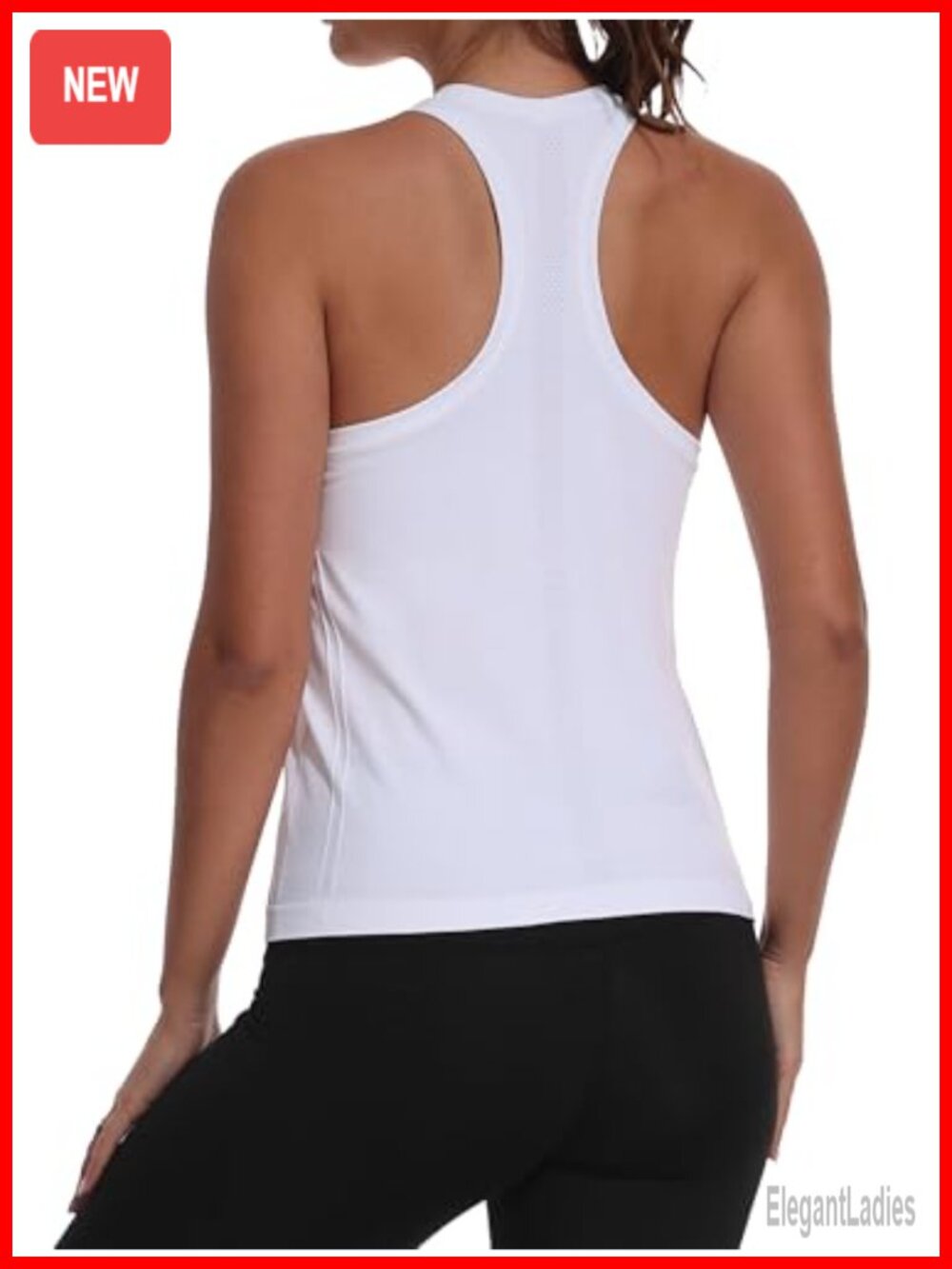 Women Seamless Tank Racerback Sleeveless Running Athletic Top